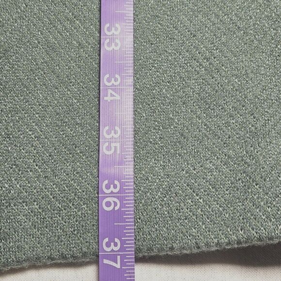 Ann Taylor Gray Green Wool Blend Button Front Hooded Oversized Mid Length Coat - Picture 9 of 9